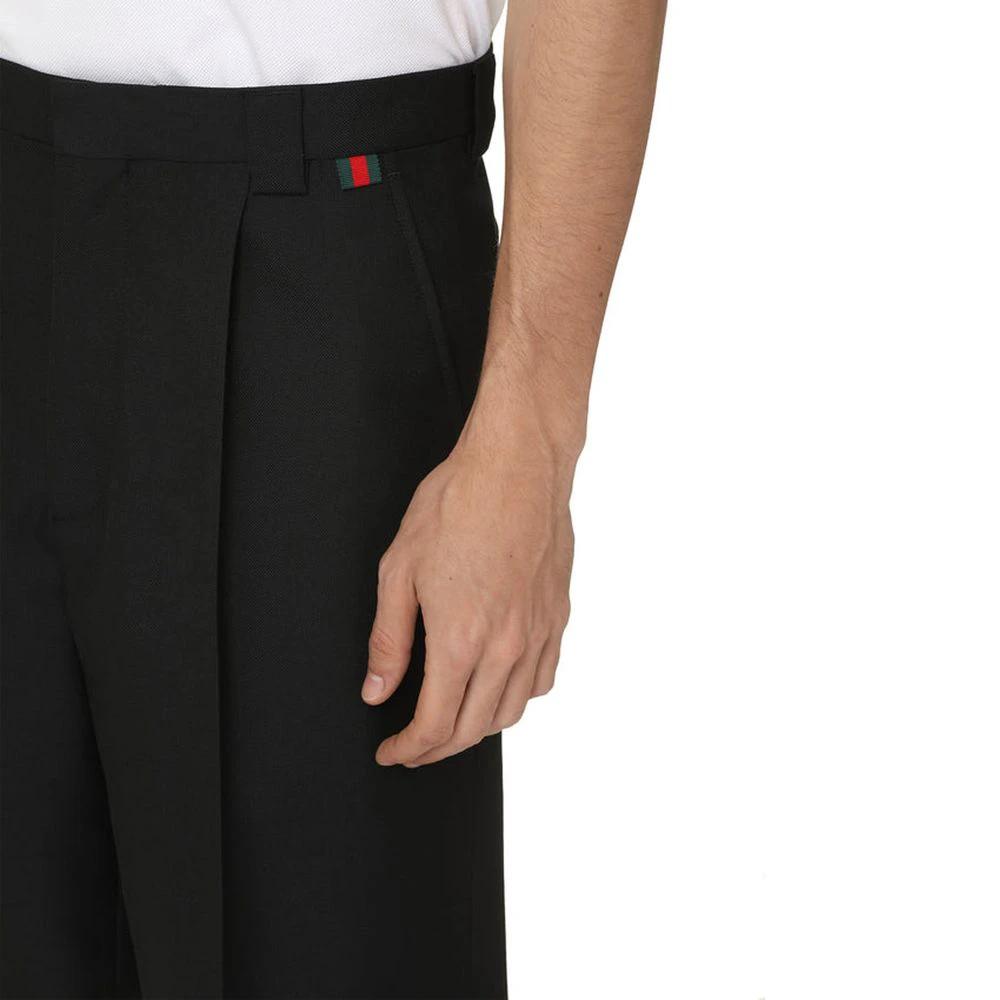 Gucci Black Polyester Bermuda Shorts by Gucci