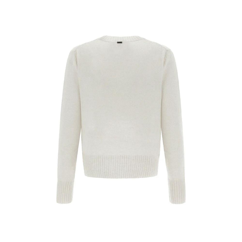Herno White Cashmere Cashmere Sweater by Herno