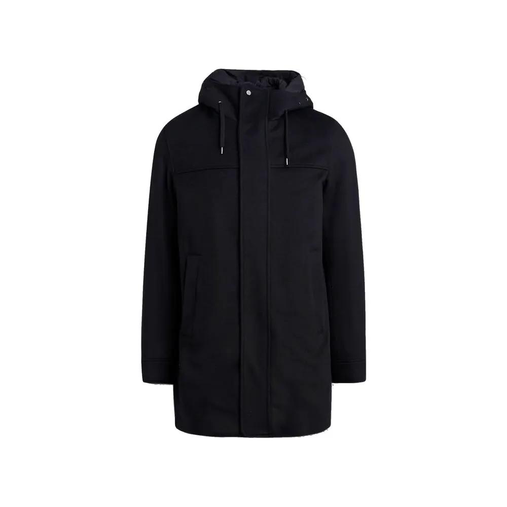 Manteau en cachemire noir Herno