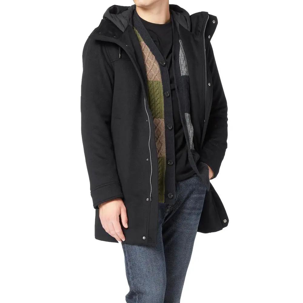 Manteau en cachemire noir Herno