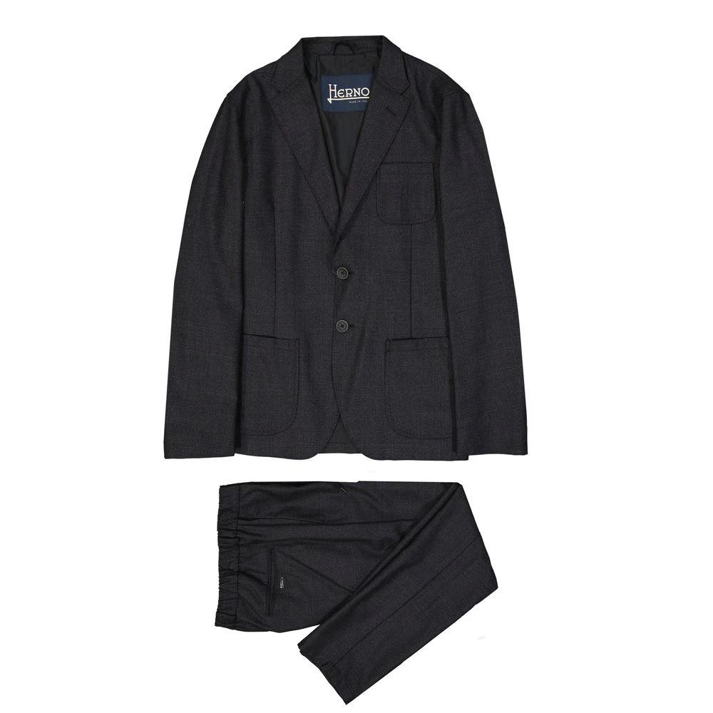 Herno Gray Wool Casual Pants by Herno
