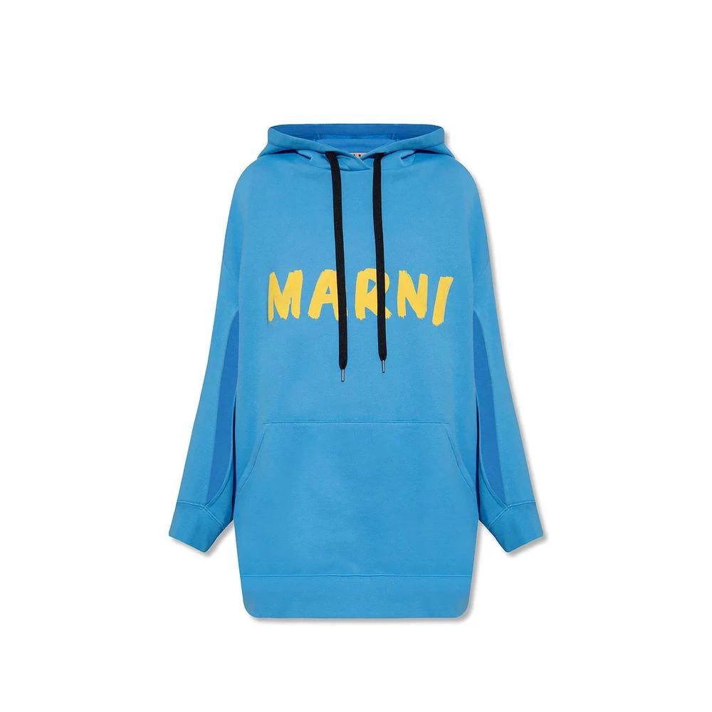 Marni Blue Cotton Sweatshirt by Marni