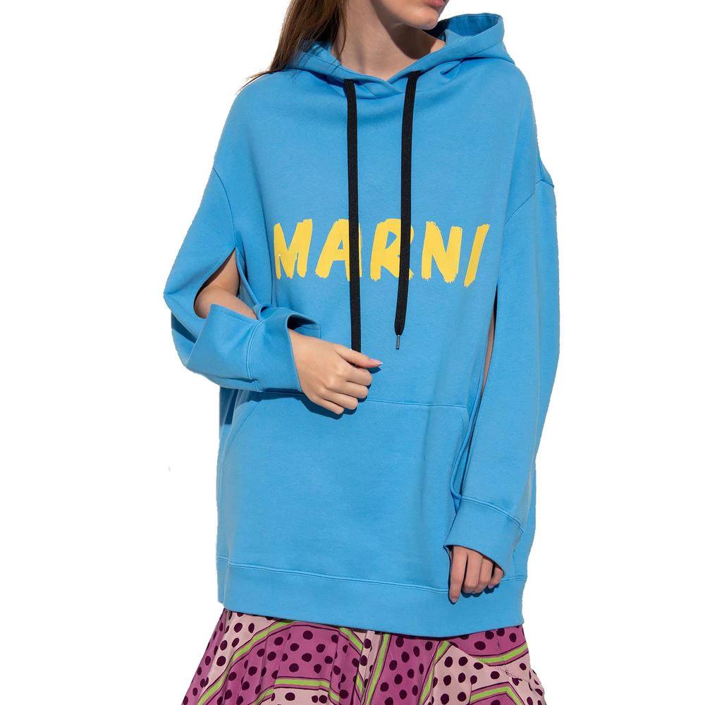 Marni Blue Cotton Sweatshirt by Marni