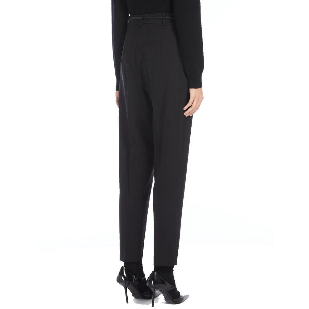 Max Mara Black Elastane Dress Pants by Max Mara