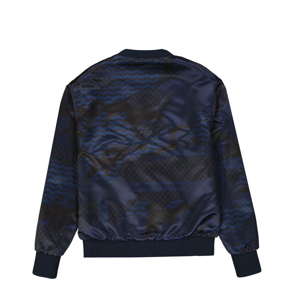 Neil Barrett Blue Polyester Bomber by Neil Barrett