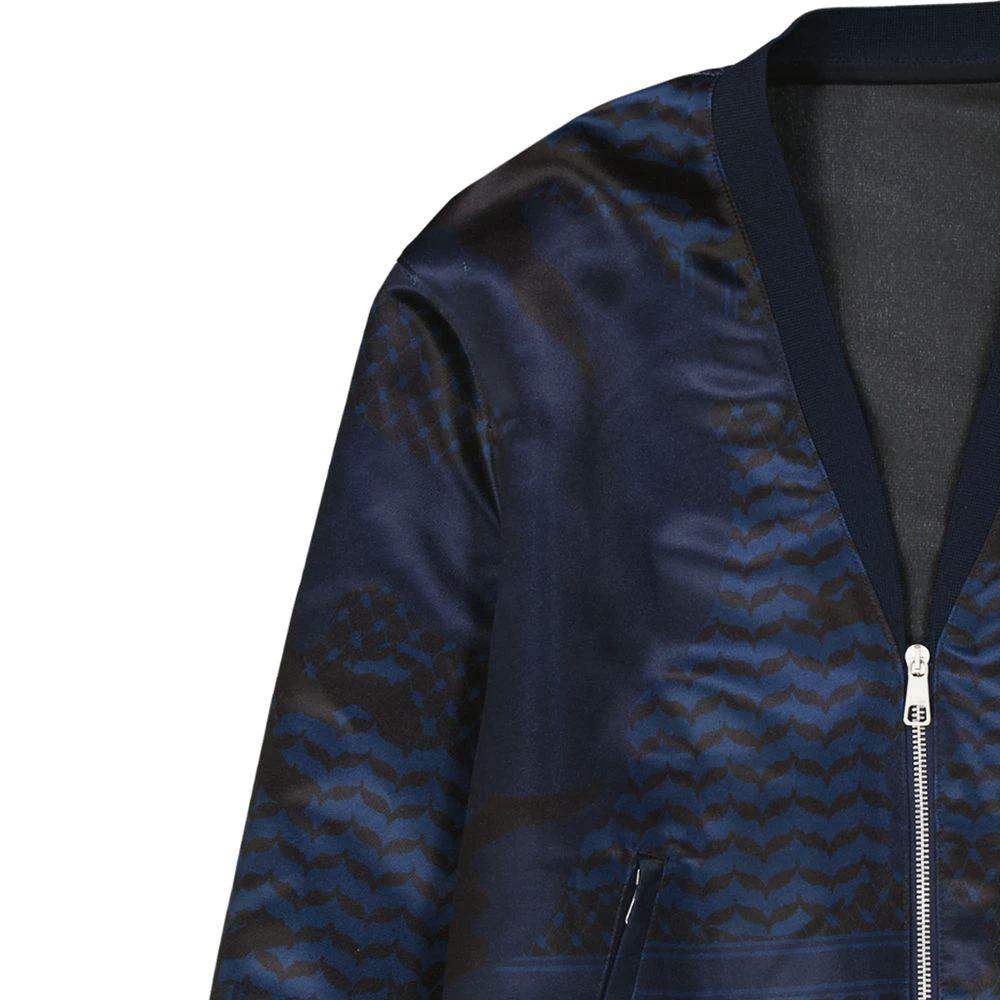 Neil Barrett Blue Polyester Bomber by Neil Barrett