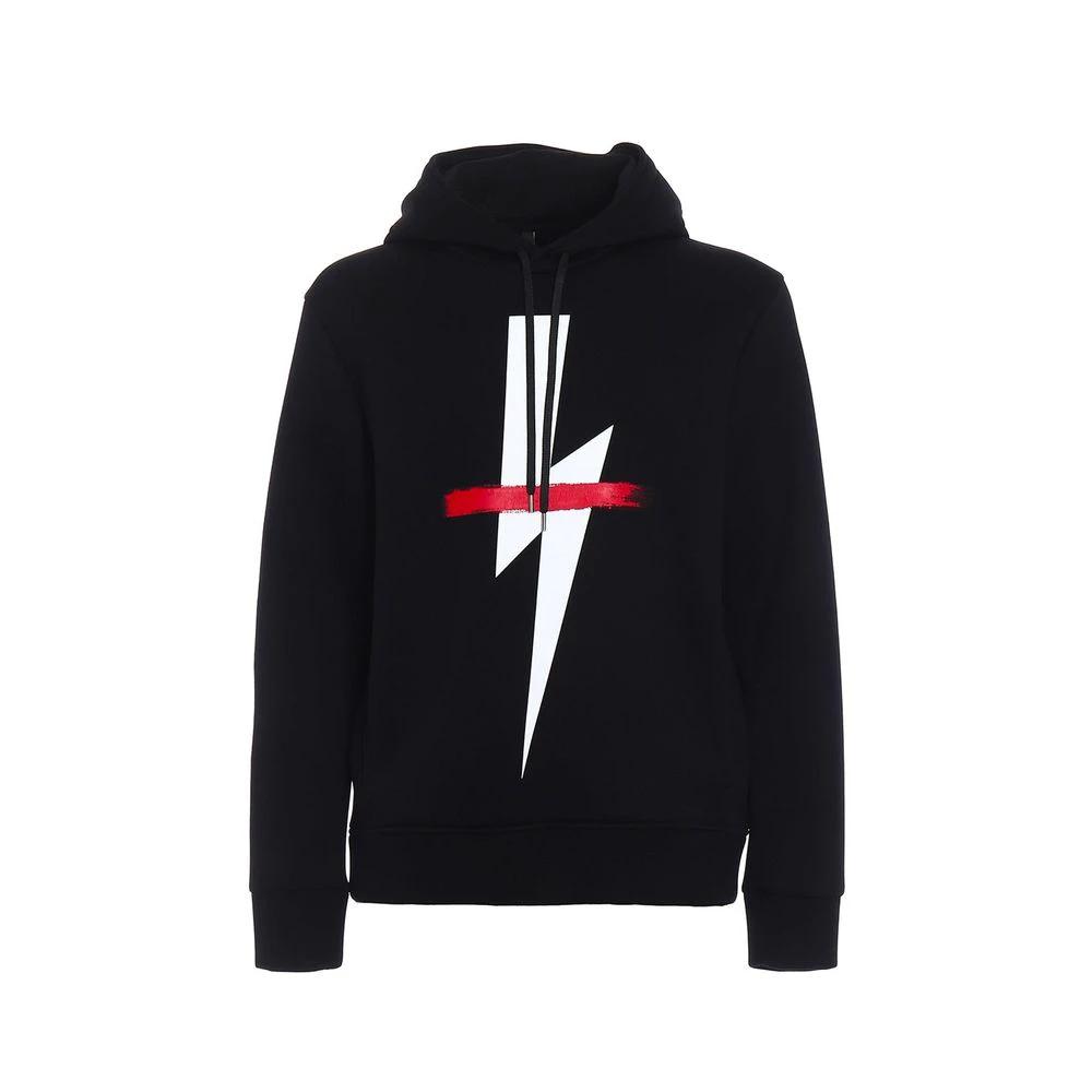 Neil Barrett Black Cotton Sweatshirt by Neil Barrett