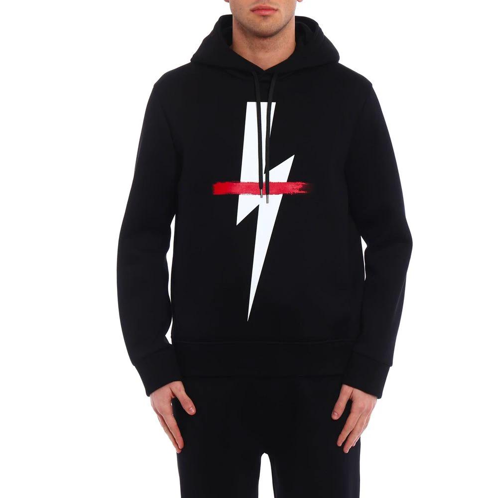 Neil Barrett Black Cotton Sweatshirt by Neil Barrett