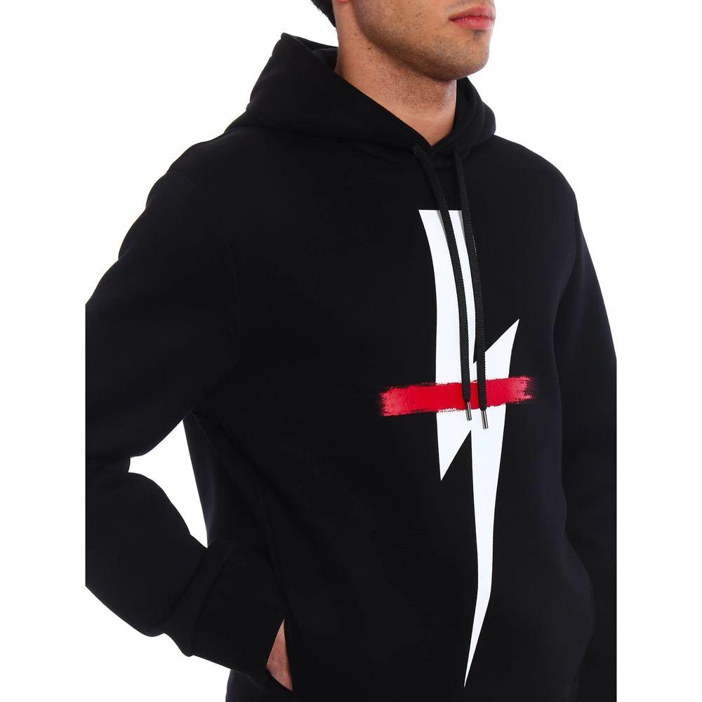 Neil Barrett Black Cotton Sweatshirt by Neil Barrett