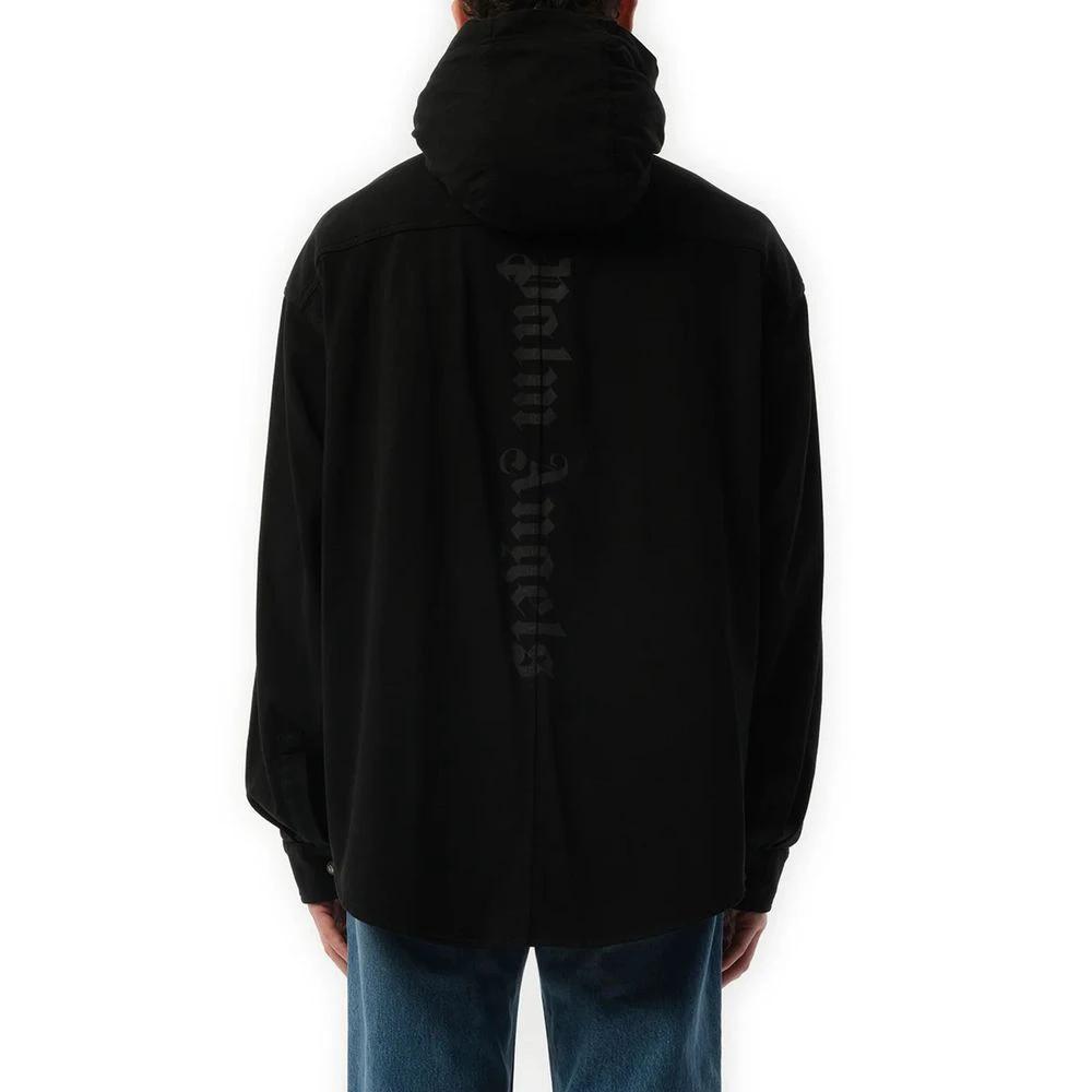 Palm Angels Black Denim Shirt by Palm Angels