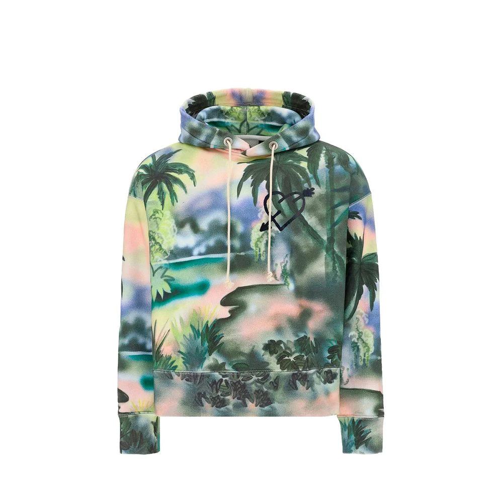 Palm Angels Bicolor Cotton Sweatshirt by Palm Angels
