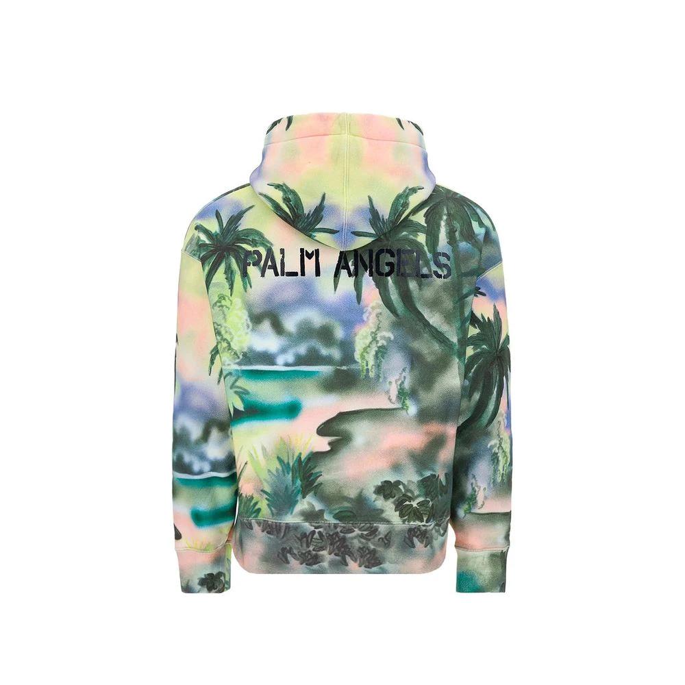 Palm Angels Bicolor Cotton Sweatshirt by Palm Angels