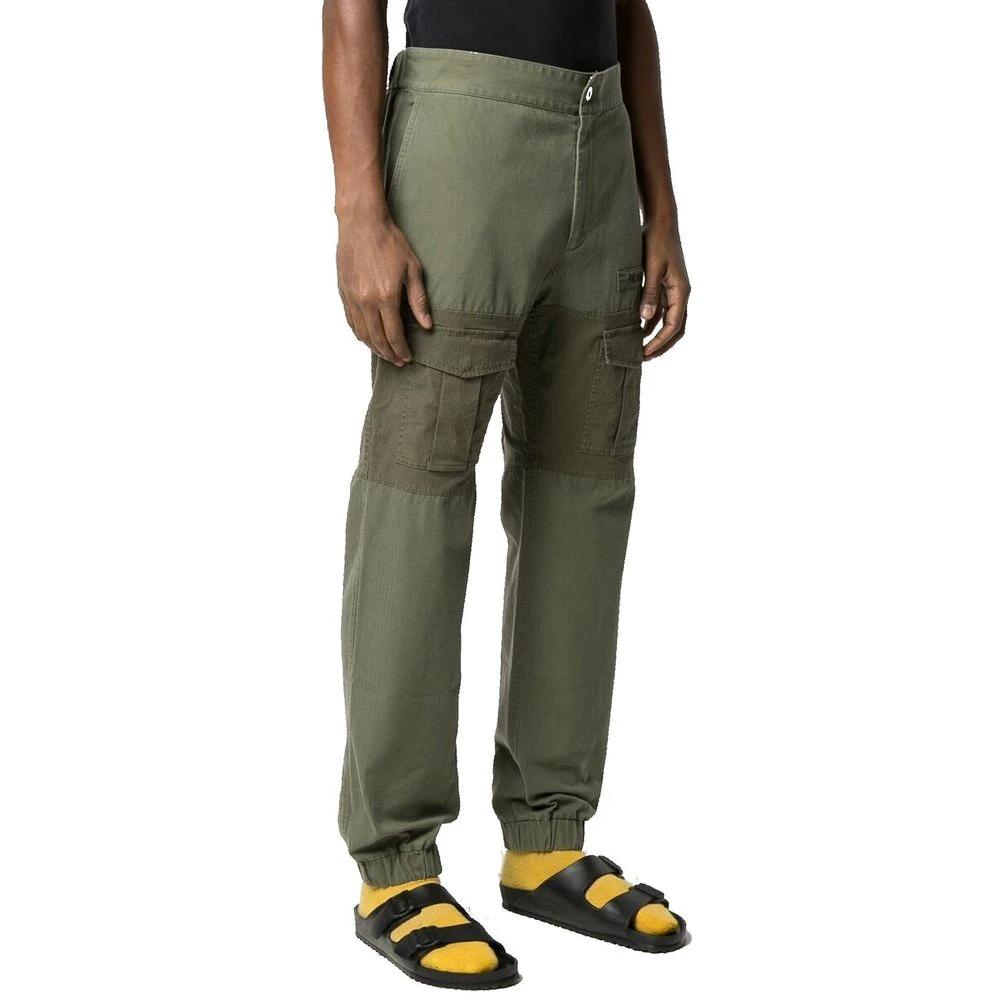 Palm Angels Bicolor Cotton Cargo Pants by Palm Angels