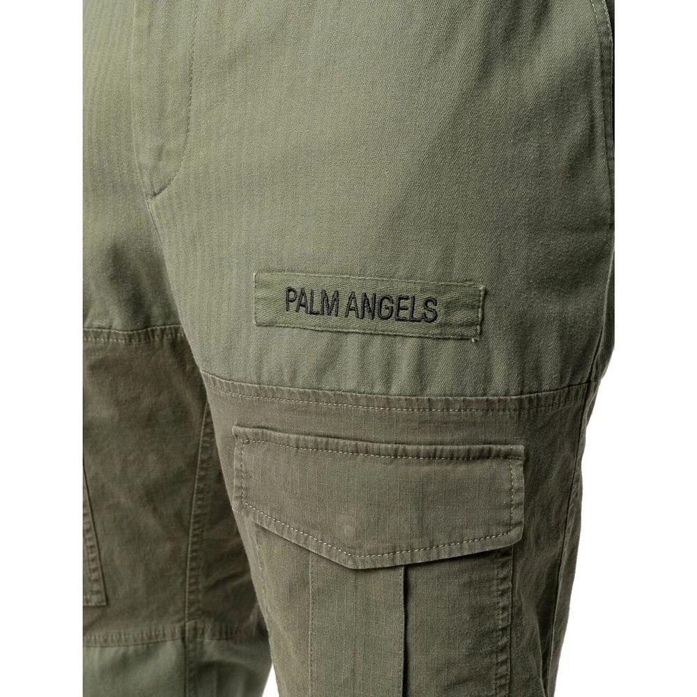 Palm Angels Bicolor Cotton Cargo Pants by Palm Angels