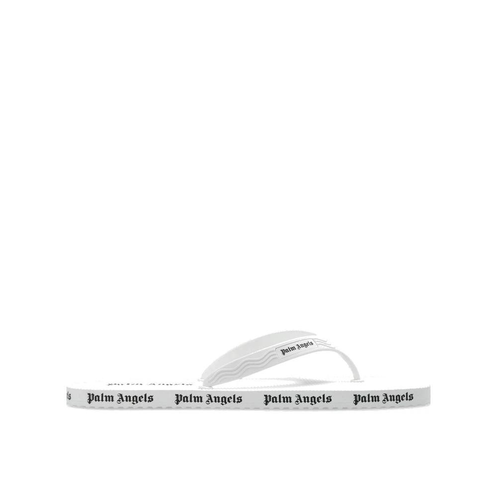 Palm Angels White Rubber Slides by Palm Angels