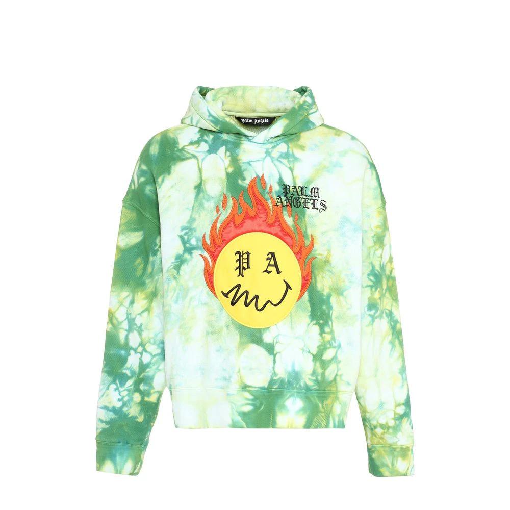 Palm Angels Bicolor Cotton Sweatshirt by Palm Angels