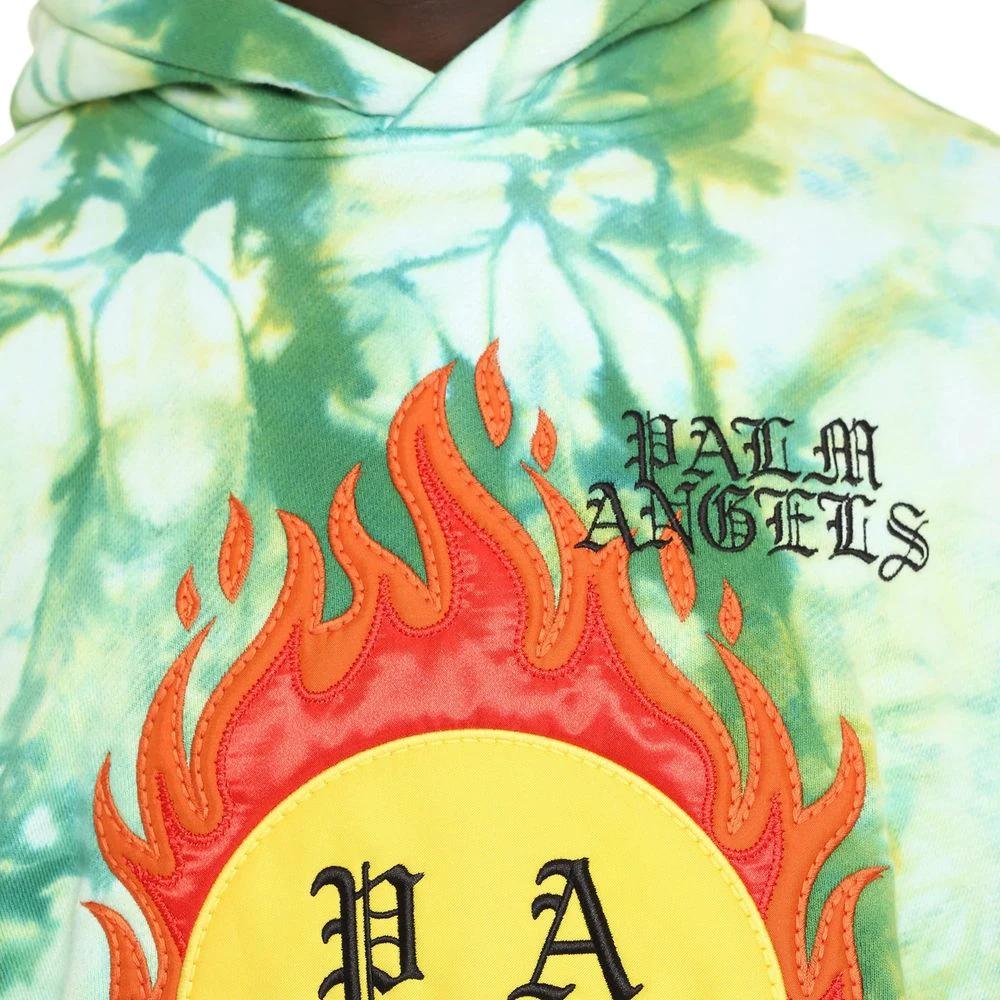 Palm Angels Bicolor Cotton Sweatshirt by Palm Angels