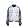 Palm Angels Gray Acetate Bomber by Palm Angels