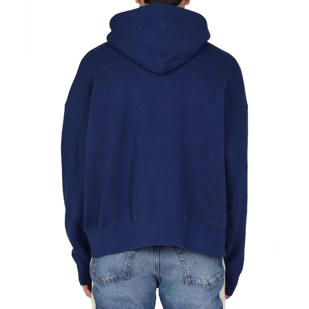 Palm Angels Blue Cotton Sweatshirt by Palm Angels