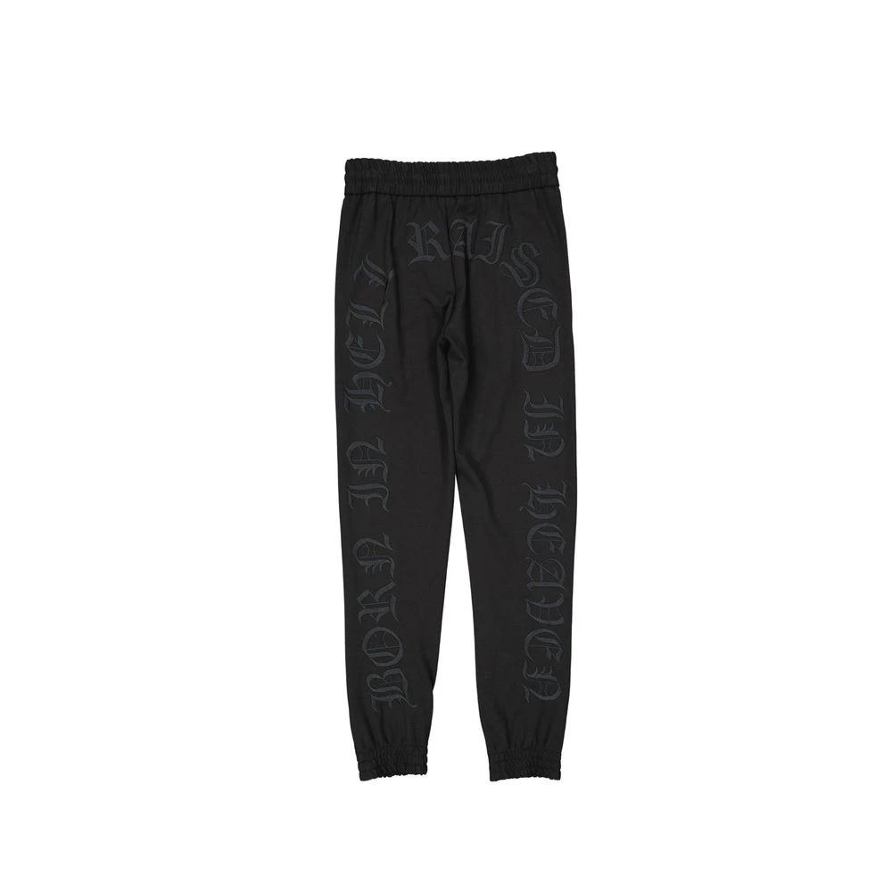 Philipp Plein Black Elastane Joggers (Workout Pants) by Philipp Plein