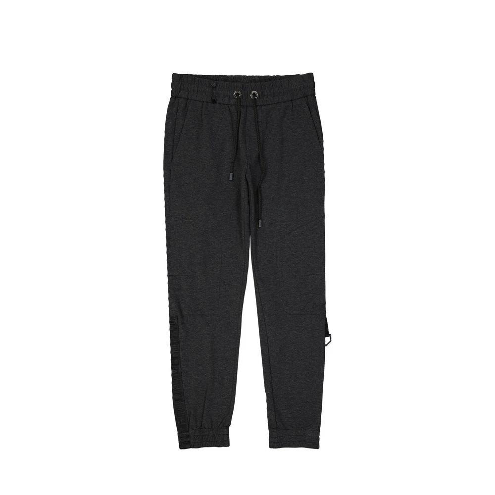 Philipp Plein Gray Cotton Joggers (Workout Pants) by Philipp Plein