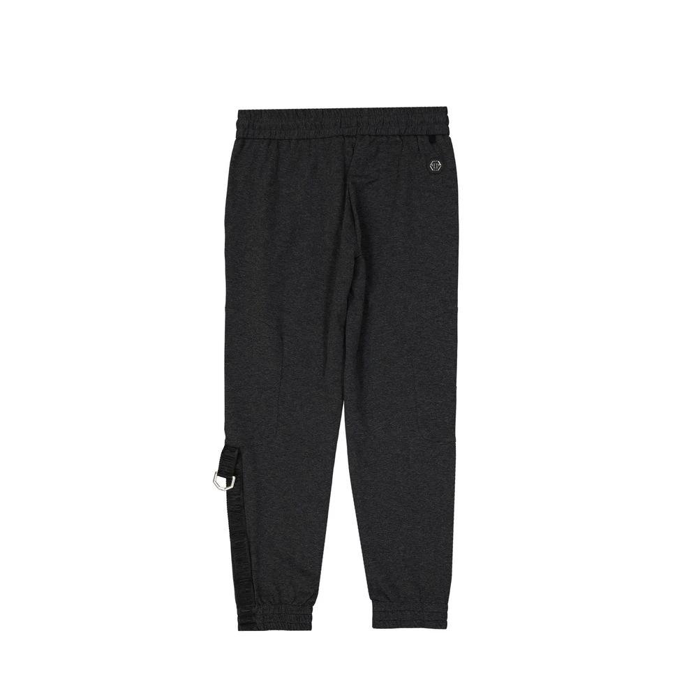 Philipp Plein Gray Cotton Joggers (Workout Pants) by Philipp Plein