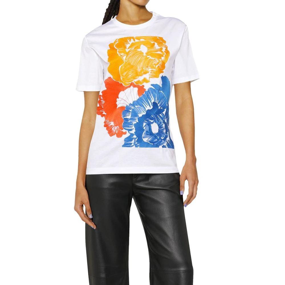 Salvatore Ferragamo White Cotton T-Shirt by Salvatore Ferragamo