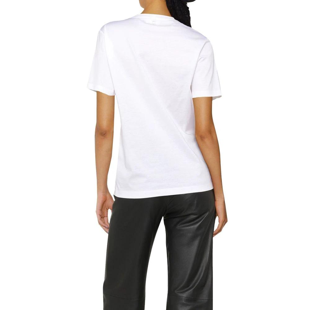 Salvatore Ferragamo White Cotton T-Shirt by Salvatore Ferragamo