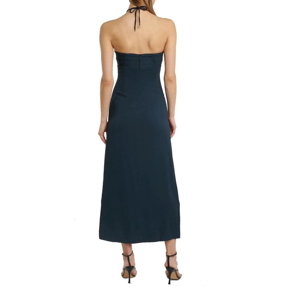 Self-Portrait Gray Viscose Casual Dress by Self-Portrait