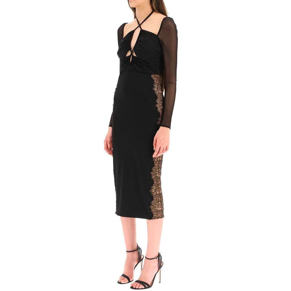 Self-Portrait Black Polyester Cocktail Dress by Self-Portrait