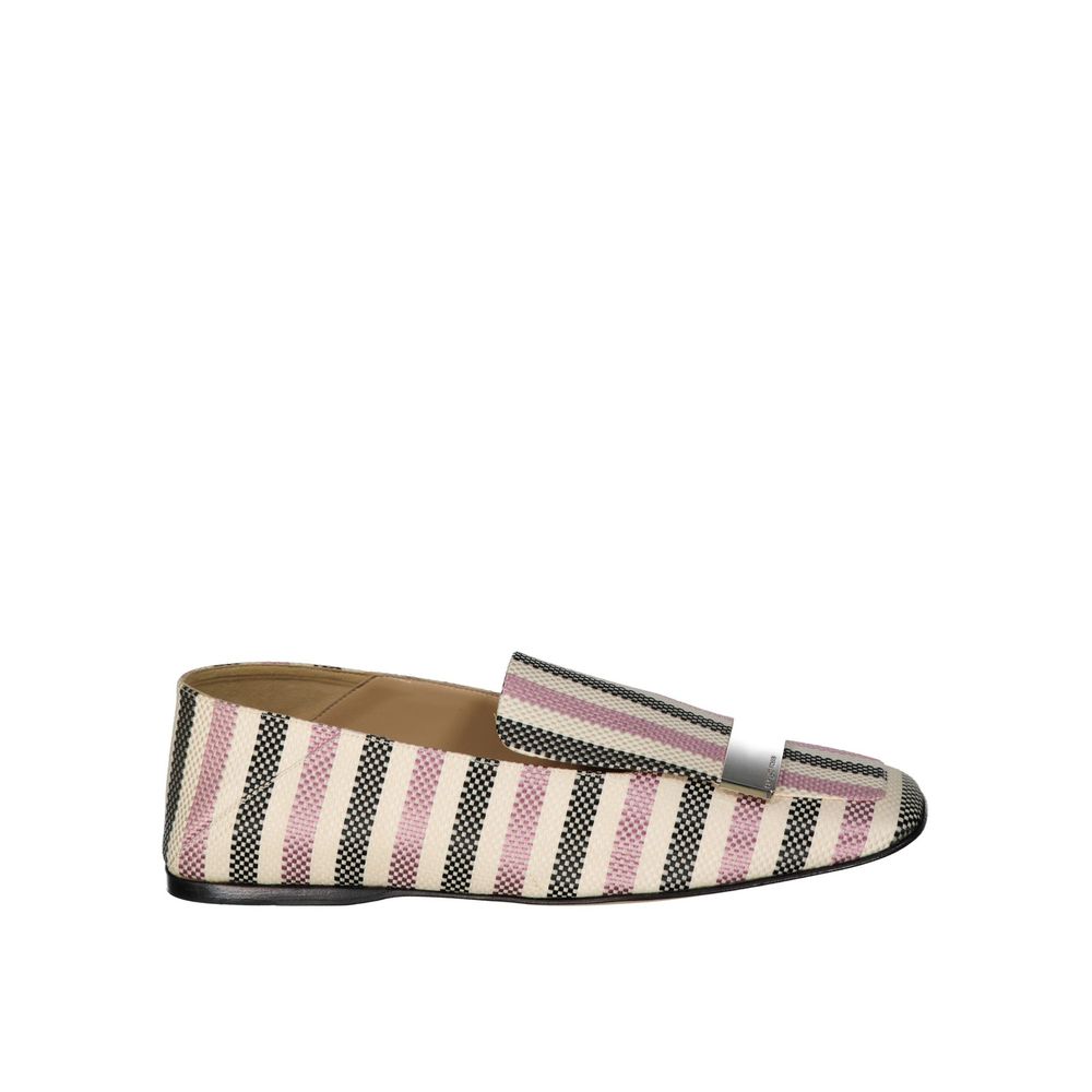 Mocassins Sergio Rossi en tissu blanc