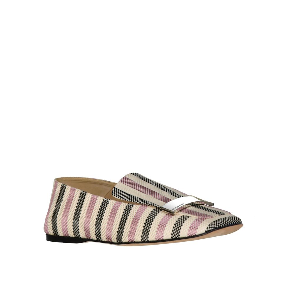 Mocassins Sergio Rossi en tissu blanc