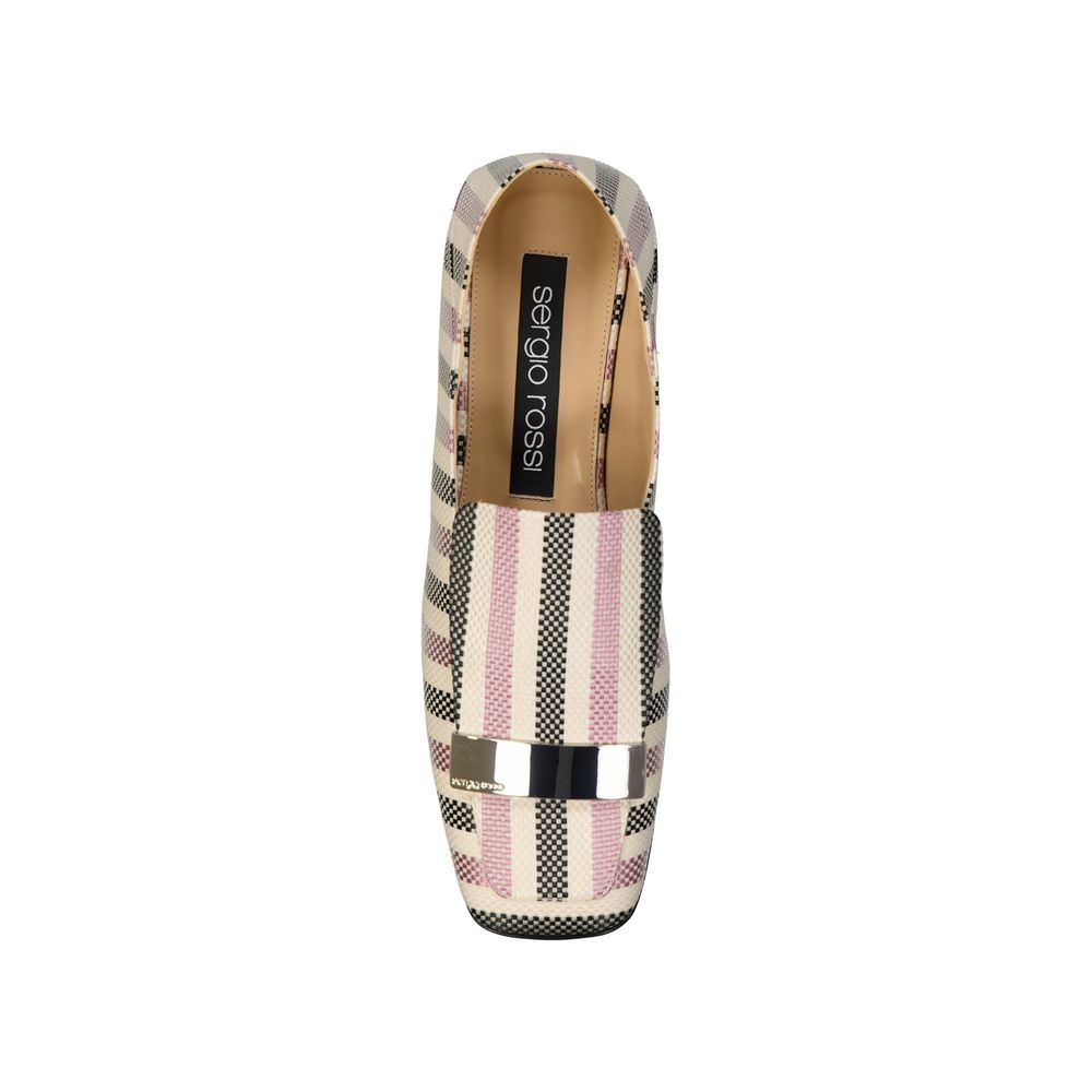 Mocassins Sergio Rossi en tissu blanc