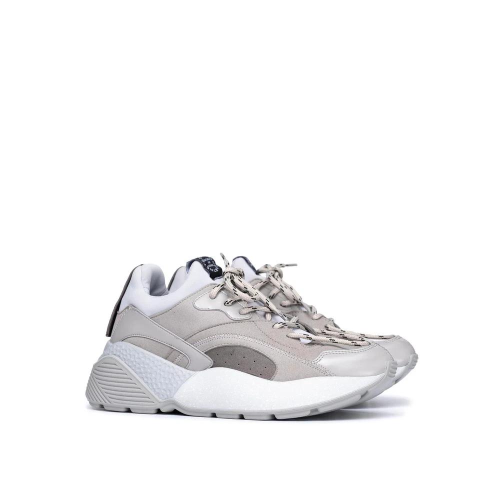Stella McCartney Gray Vegan Leather Chunky Sneakers by Stella McCartney
