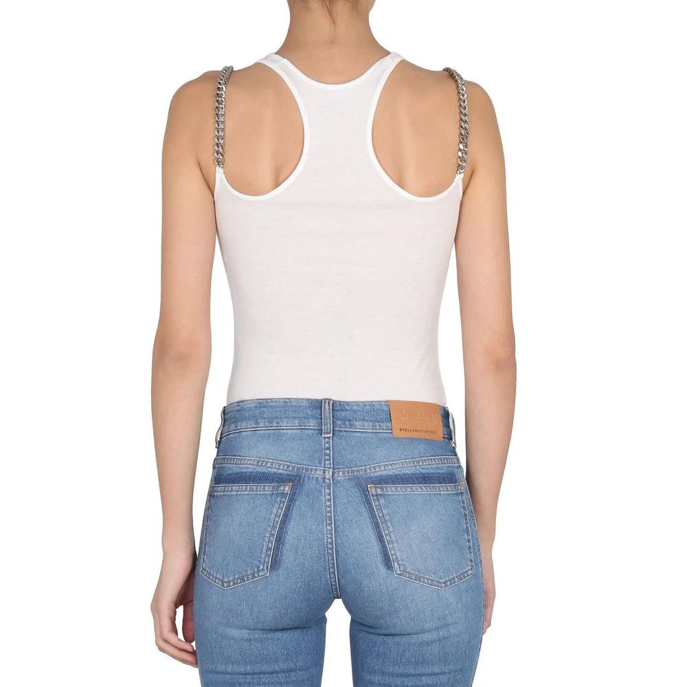 Stella McCartney White Cotton Tank Tops by Stella McCartney