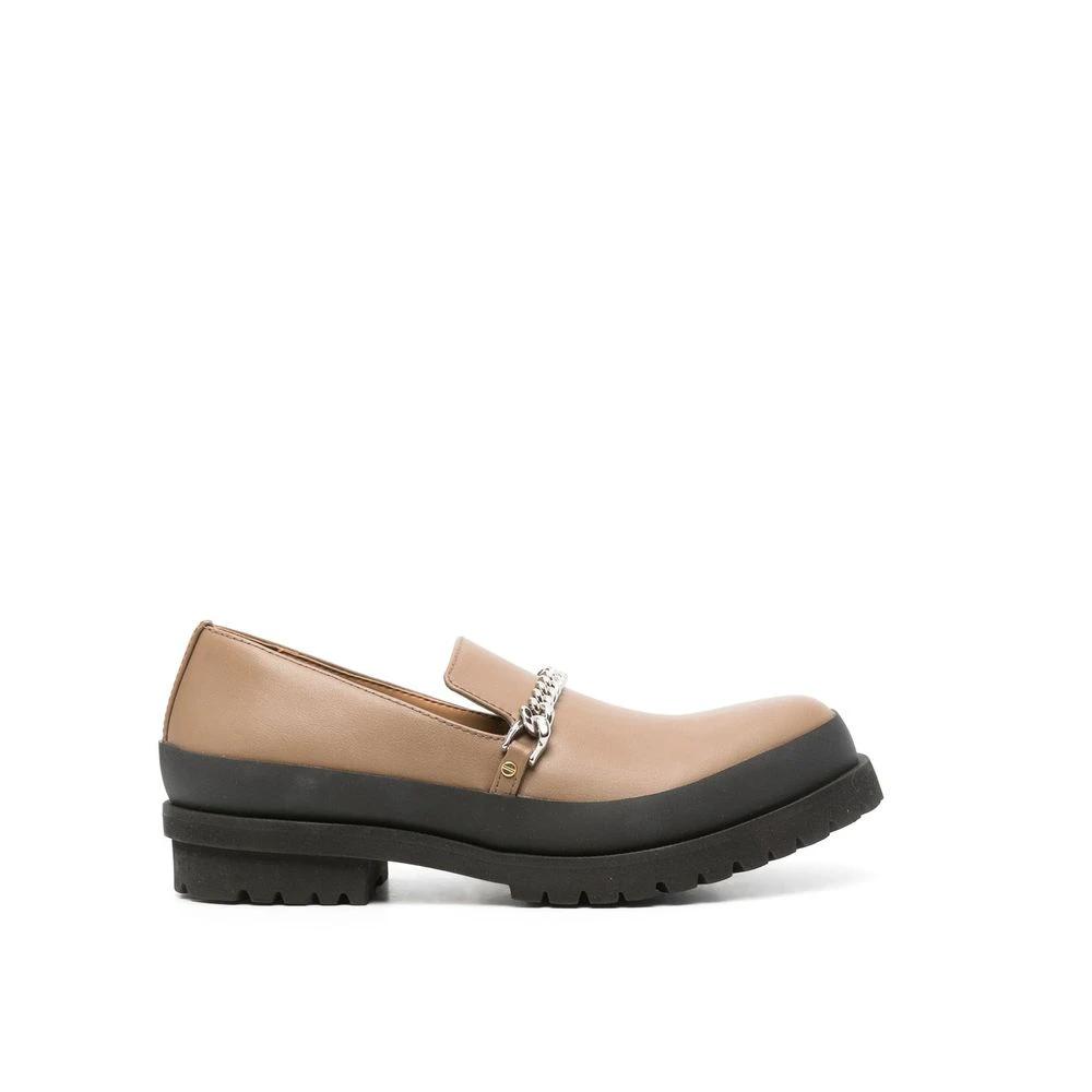 Stella McCartney Brown Vegan Leather Slip-On Loafers by Stella McCartney