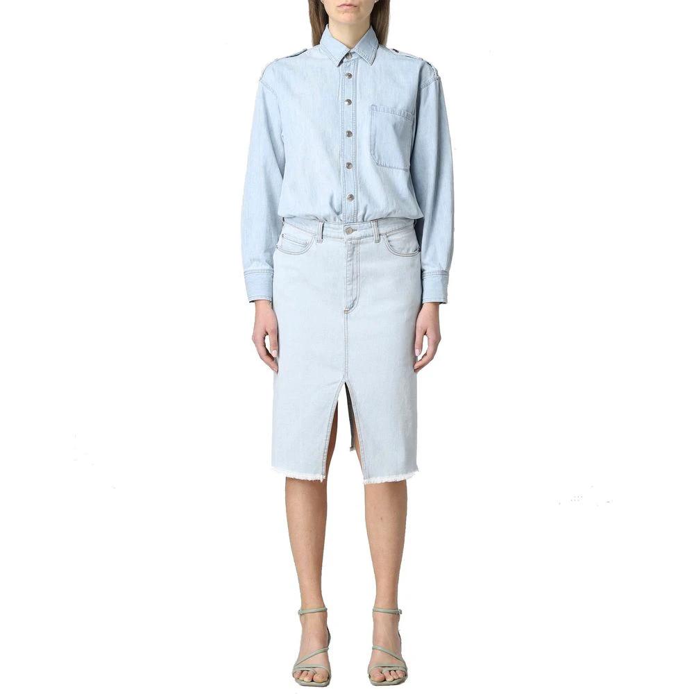 Stella McCartney Blue Cotton Casual Dress by Stella McCartney