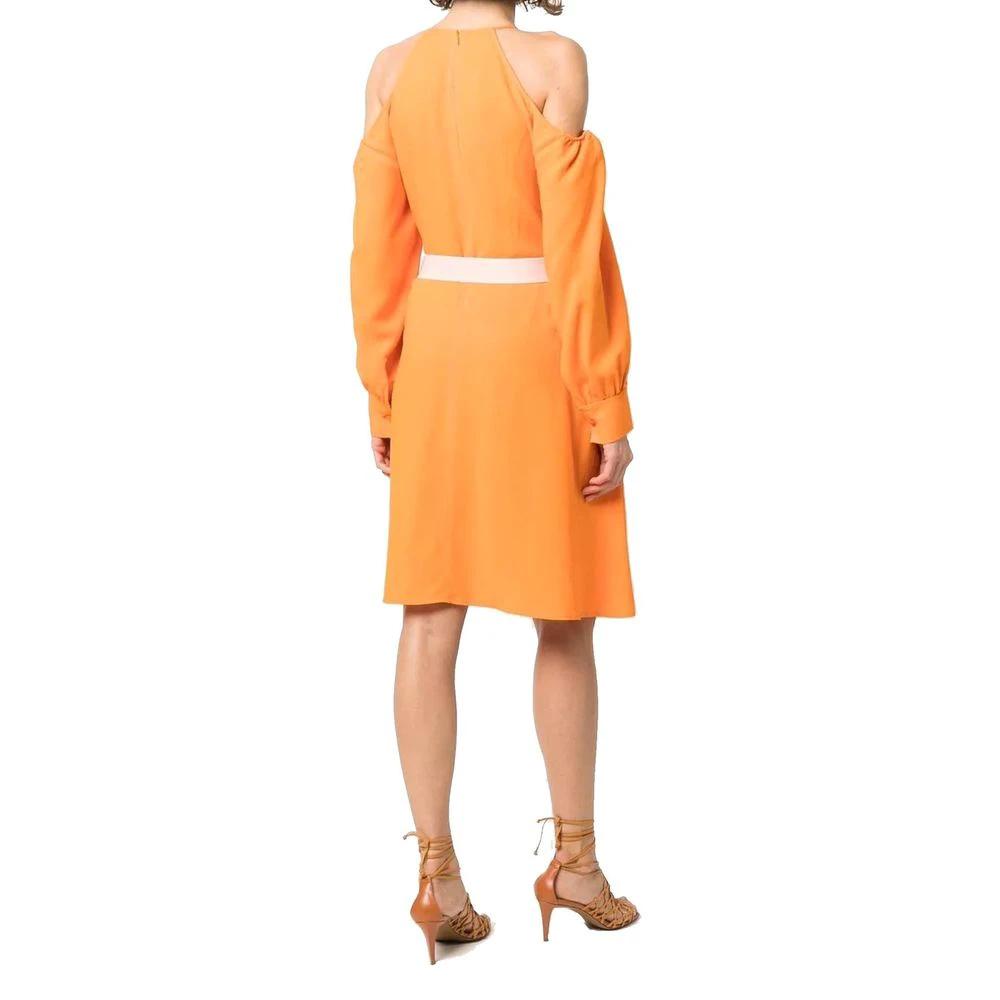 Stella McCartney Orange Viscose Casual Dress by Stella McCartney
