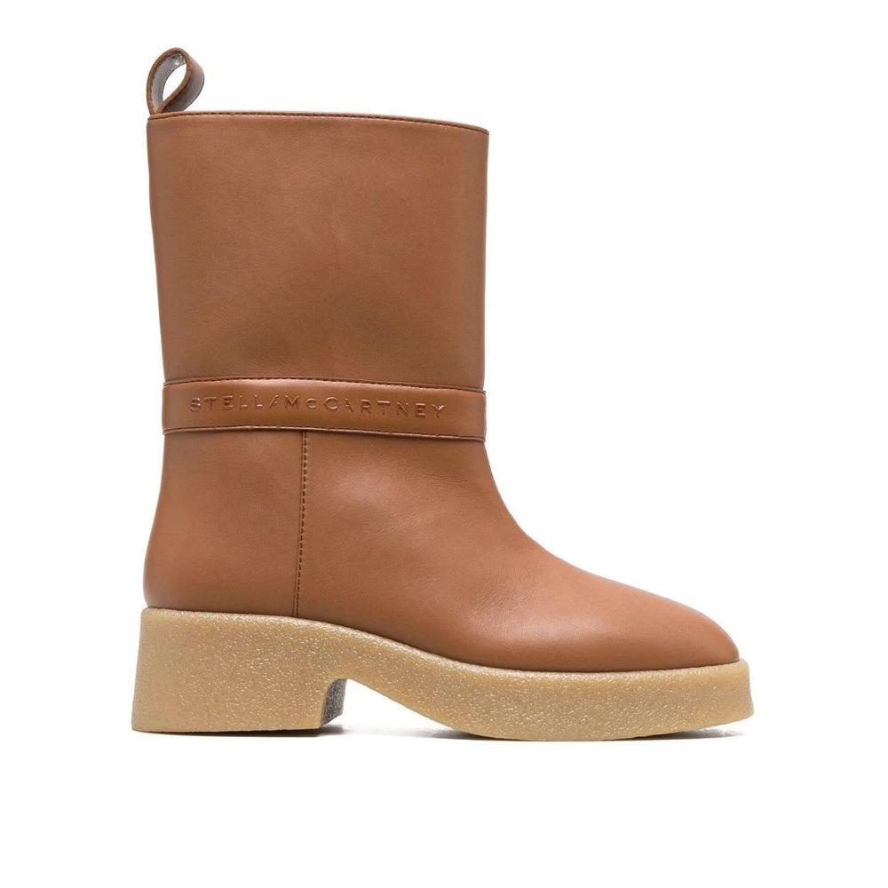 Stella McCartney Brown Polyethylene Ankle Boots by Stella McCartney