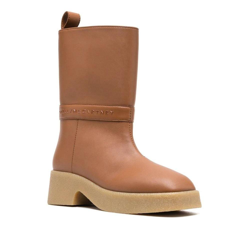 Stella McCartney Brown Polyethylene Ankle Boots by Stella McCartney