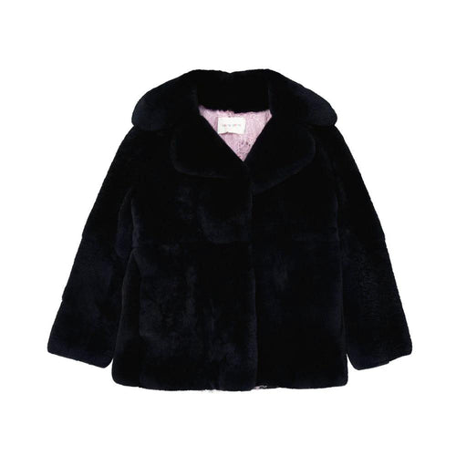 Alberta Ferretti Blue Rabbit Fur Coat by Alberta Ferretti