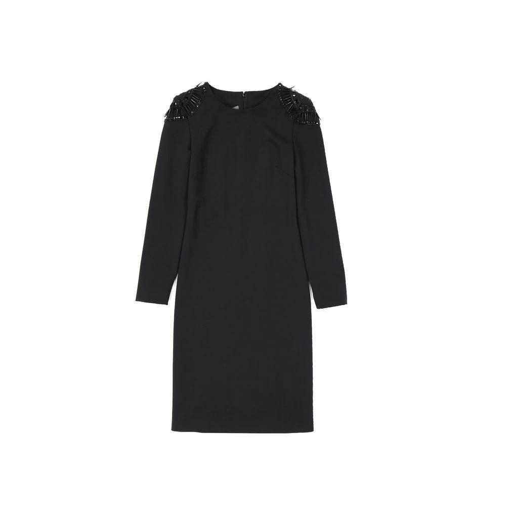 Alberta Ferretti Black Elastane Casual Dress by Alberta Ferretti