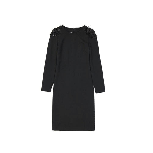 Alberta Ferretti Black Elastane Casual Dress by Alberta Ferretti