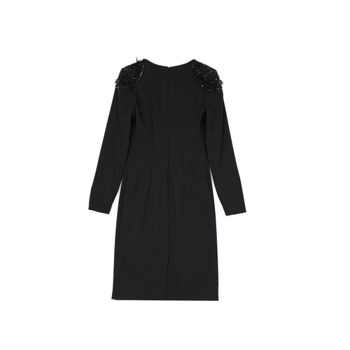 Alberta Ferretti Black Elastane Casual Dress by Alberta Ferretti