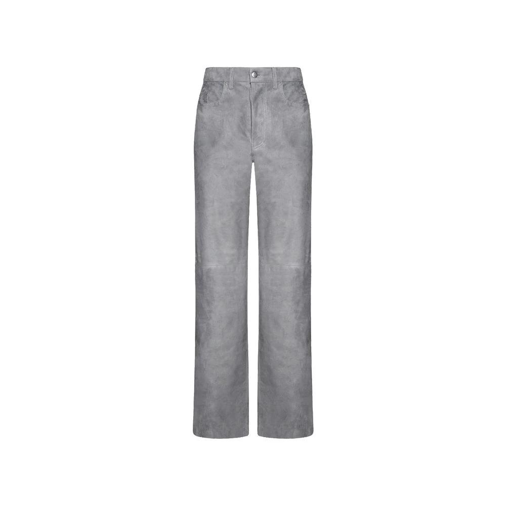 Amiri Gray Leather Pants by Amiri