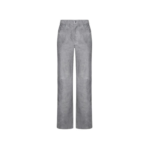 Amiri Gray Leather Pants by Amiri