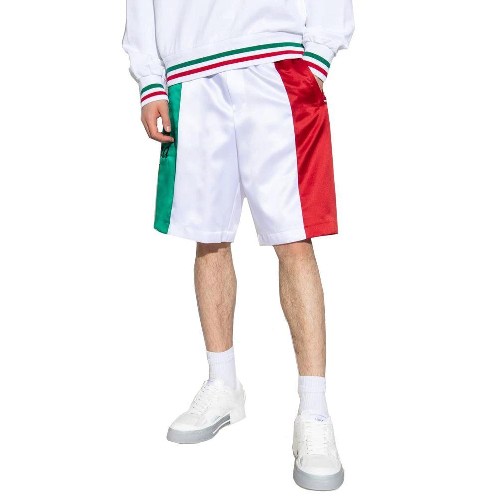 Dolce & Gabbana White Polyester Shorts by Dolce & Gabbana