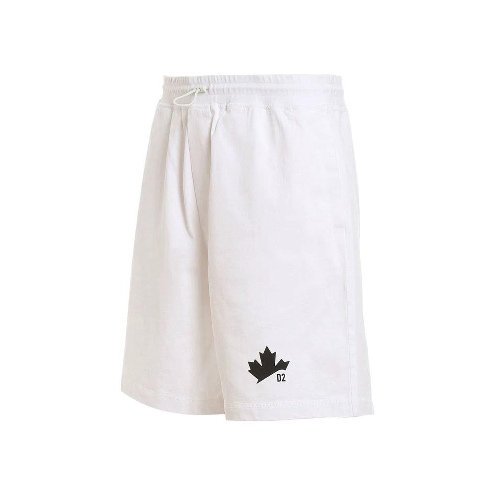 Dsquared² White Cotton Shorts by Dsquared²