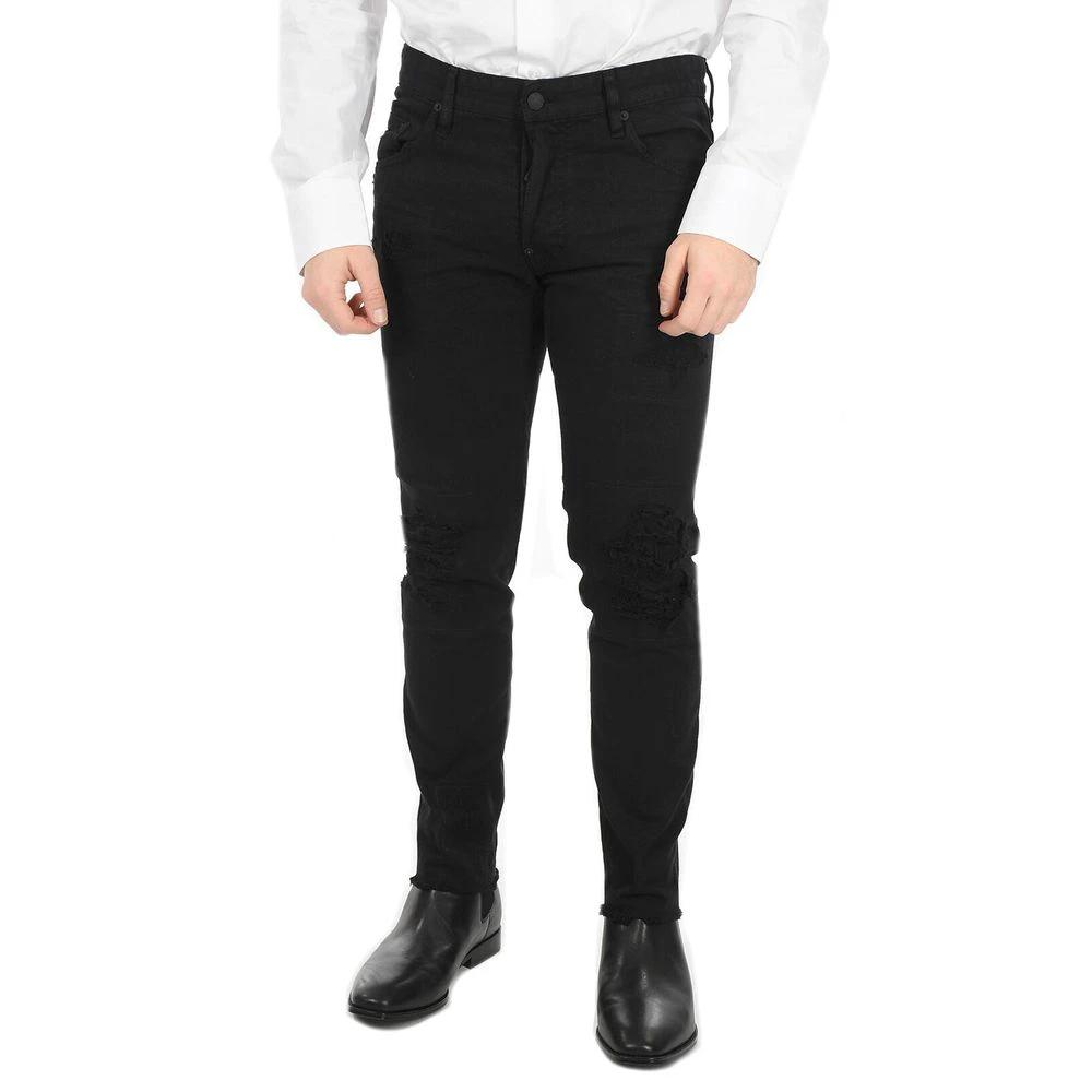 Dsquared² Black Cotton Skinny Jeans by Dsquared²