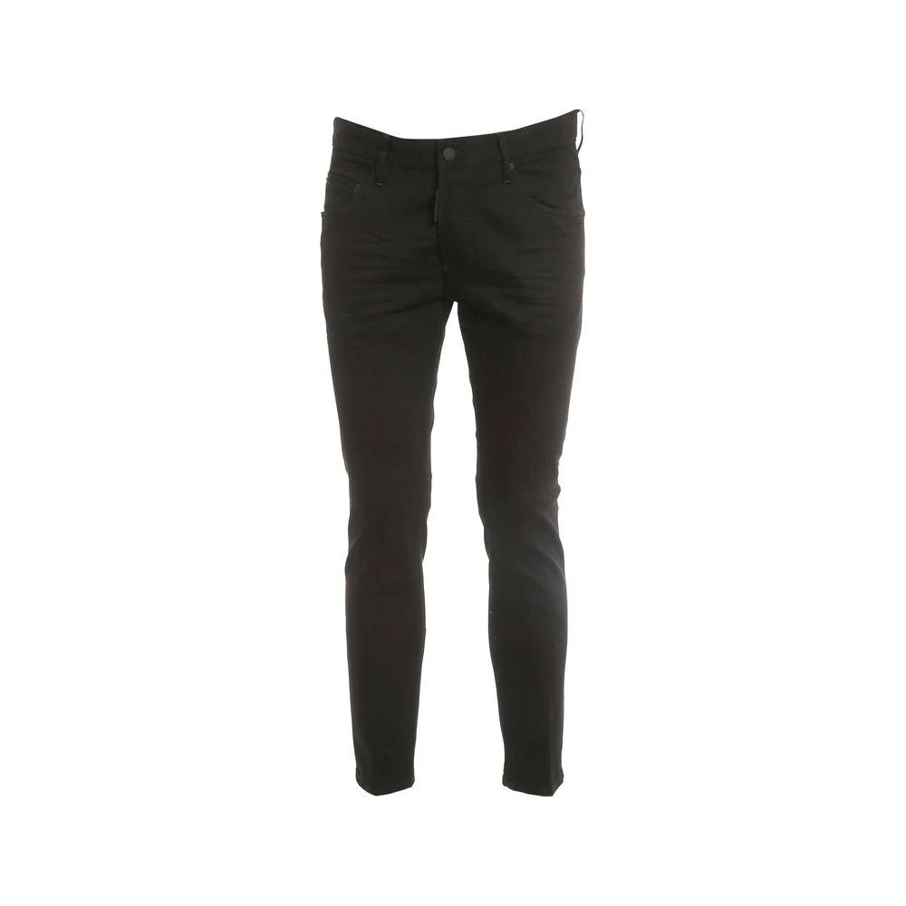 Dsquared² Black Cotton Skinny Jeans by Dsquared²